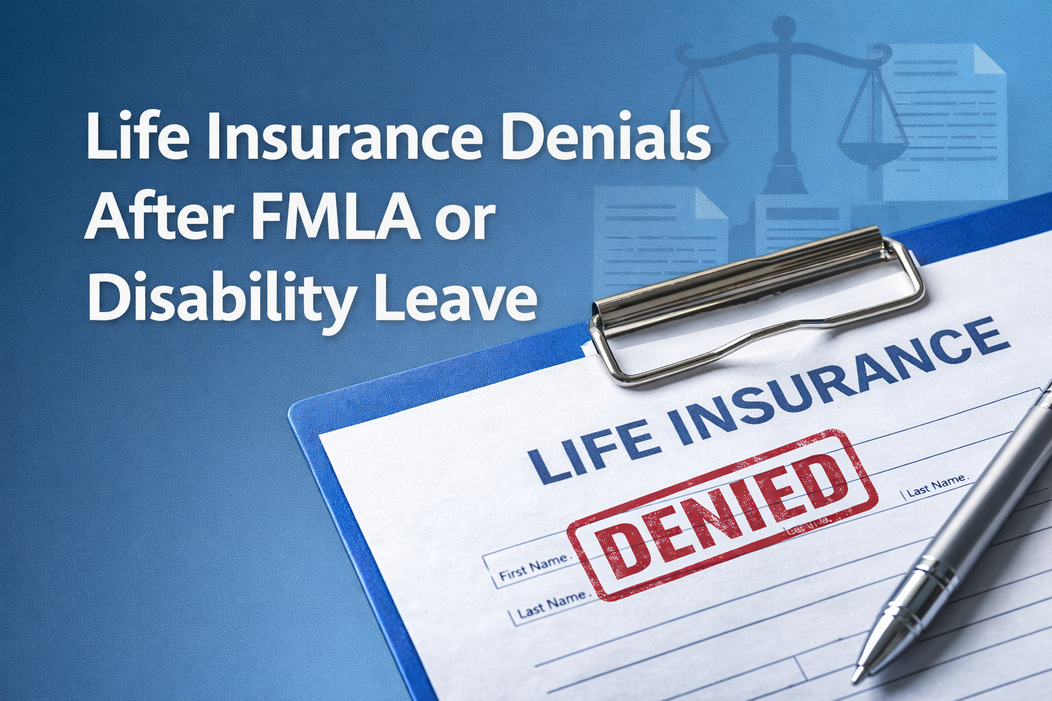 Life Insurance Denials After FMLA or Disability Leave